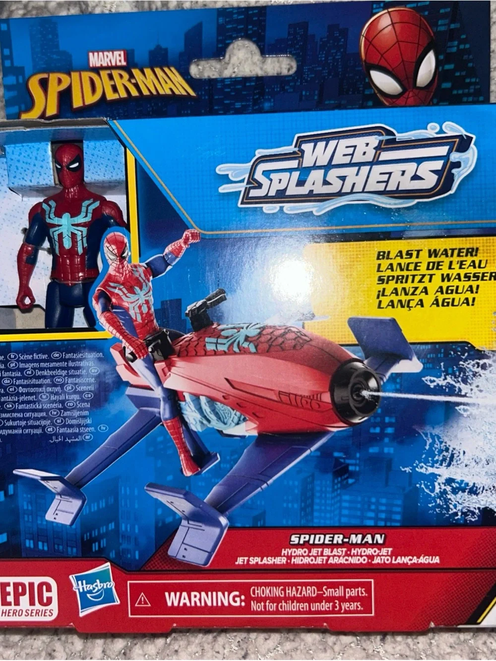 MARVEL SPIDER-MAN WEB SPLASHERS SPIDER-MAN HYDRO JET BLAST